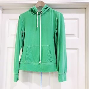 J. Crew Green Long Sleeve Pullover Hoodie